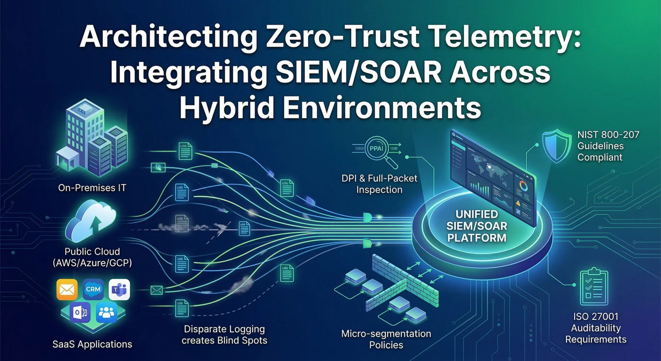 Architecting Zero-Trust Telemetry: Integrating SIEM/SOAR Across Hybrid Environments
