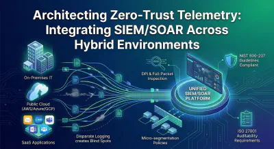 Architecting Zero-Trust Telemetry: Integrating SIEM/SOAR Across Hybrid Environments