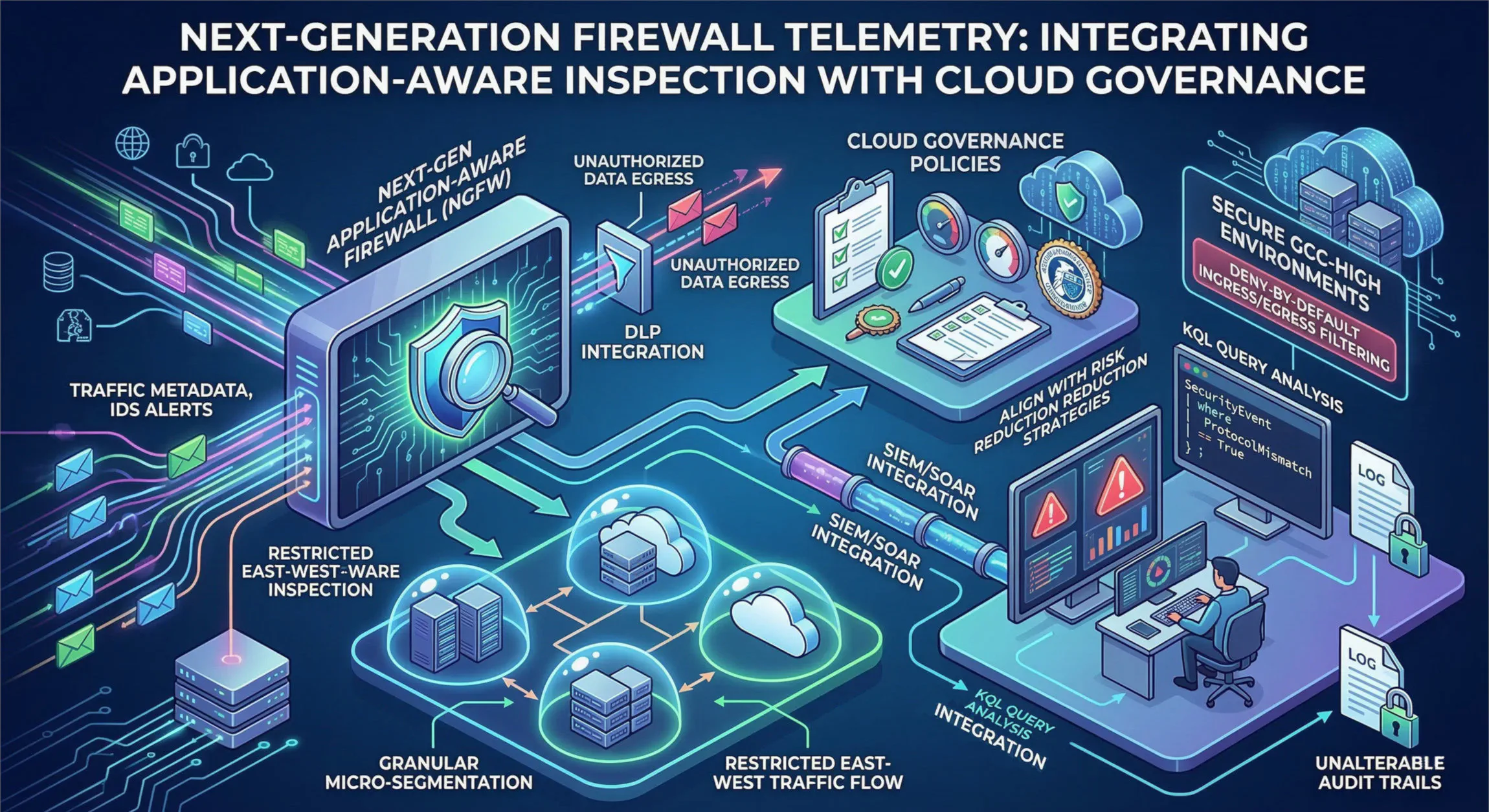 Next-Generation Firewall Telemetry: Integrating Application-Aware Inspection with Cloud Governance