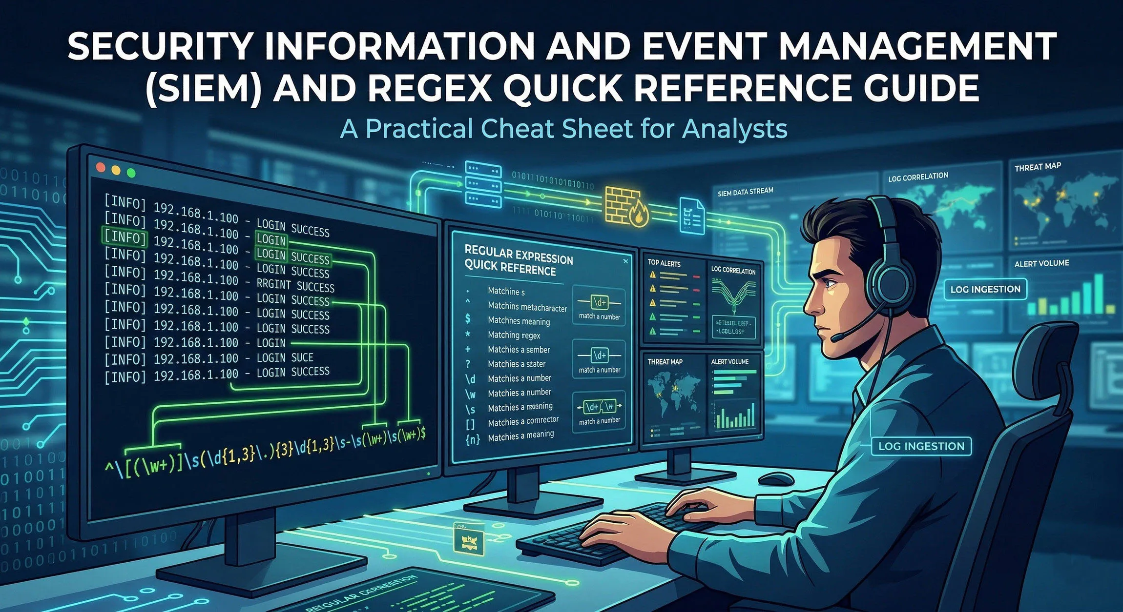 Security Information and Event Management (SIEM) and Regex Quick Reference Guide