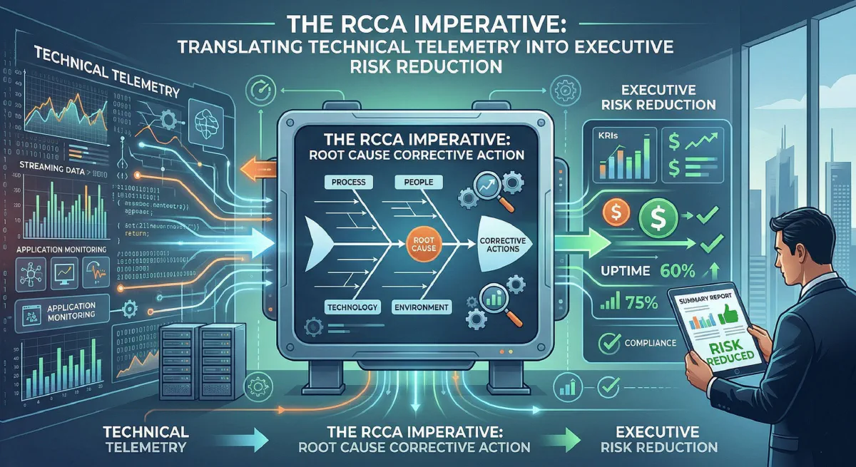 The RCCA Imperative: Translating Technical Telemetry into Executive Risk Reduction